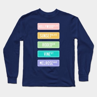 LA street signs Long Sleeve T-Shirt